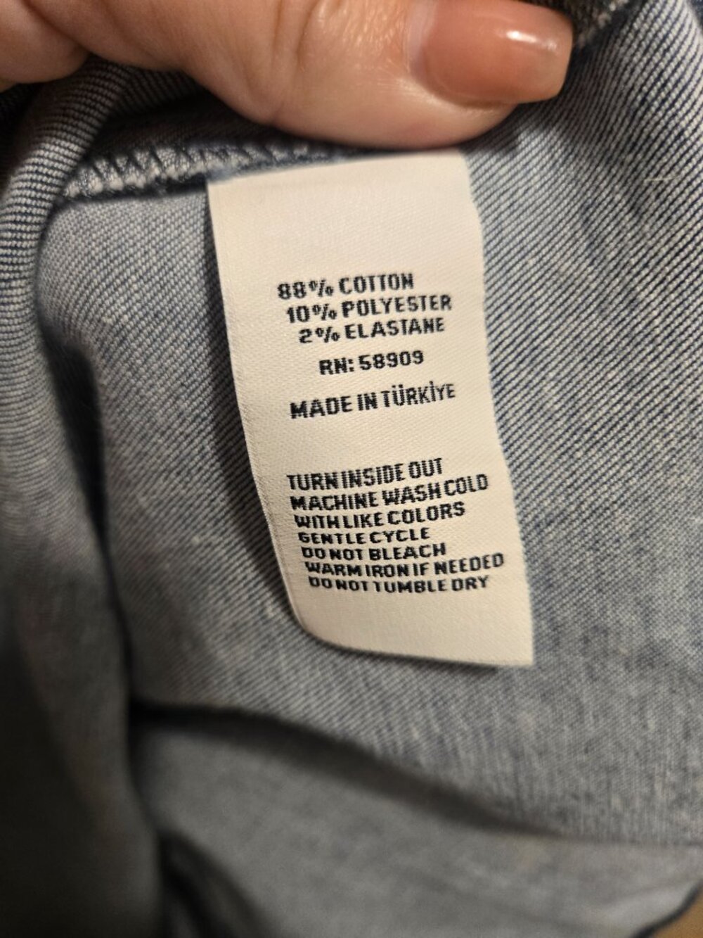 Gianni Bini Scoop neck and back Sleeveless Denim Mini Dress Size 8 - Picture 7 of 7